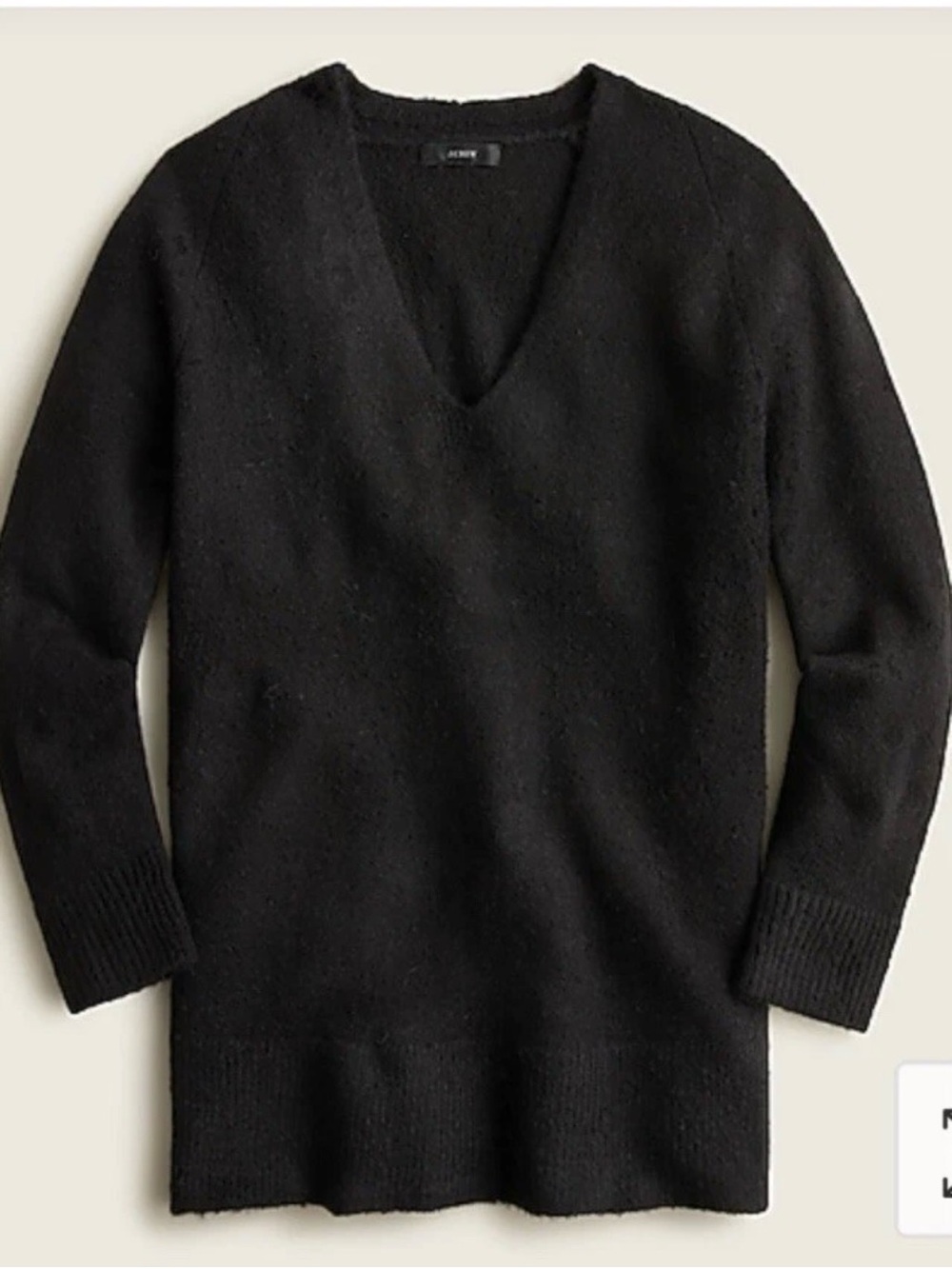 J. Crew Black V-Neck Sweater